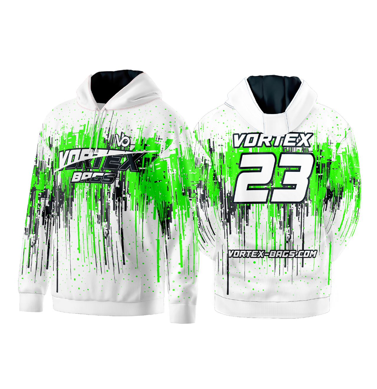 Fleece Lined- Long Sleeve- Jersey Hoodie Fully Sublimated